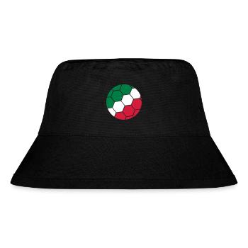 Ballon de drapeau Italie Logo de fan de football italien - Bob recyclé Stanley/Stella - noir - Devant