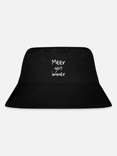 Sea always goes - Stanley/Stella Recycled Bucket Hat - black