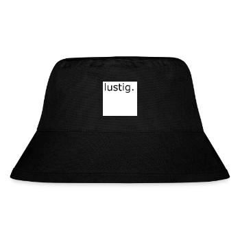 Lustig Wortwitz Typografie - Stanley/Stella recycelter Bucket Hat - Schwarz - Vorne