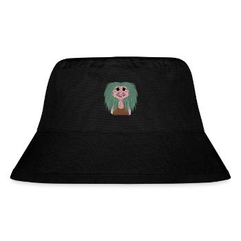 Norwegen Troll Mädchen Urlaub Fjord Mythologie - Stanley/Stella recycelter Bucket Hat - Schwarz - Vorne