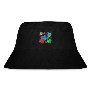 Leaves, colorful, foliage, autumn, tree, leaf, trees - Stanley/Stella Recycled Bucket Hat - black - Front