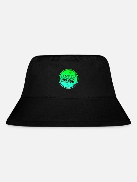 Urlaub - Stanley/Stella recycelter Bucket Hat - Schwarz