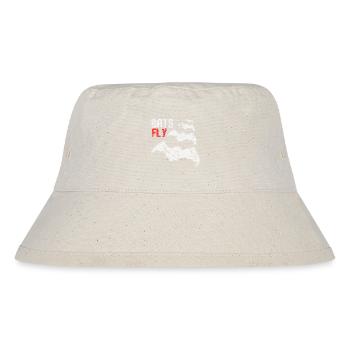 Bats Fly - Stanley/Stella recycelter Bucket Hat - Naturweiß - Vorne
