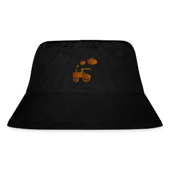 traktor landwirtschaft spielzeug - Stanley/Stella recycelter Bucket Hat - Schwarz - Vorne