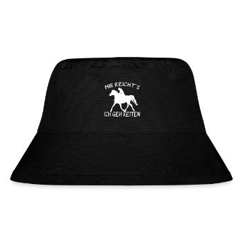 It's enough for me to go horse riding - Stanley/Stella Recycled Bucket Hat - black - Front
