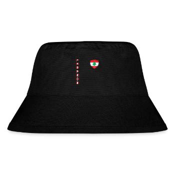 Libanon Beirut Libanese Libanesin Libanesisch LBN - Stanley/Stella recycelter Bucket Hat - Schwarz - Vorne