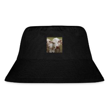 Kuh Poster - Stanley/Stella recycelter Bucket Hat - Schwarz - Vorne