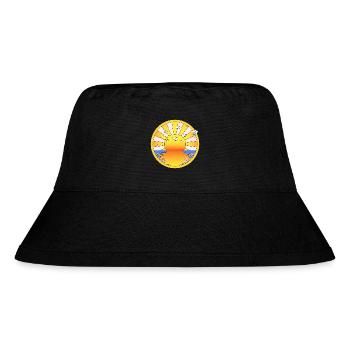 LSD California Orange Sonnenschein - Stanley/Stella recycelter Bucket Hat - Schwarz - Vorne