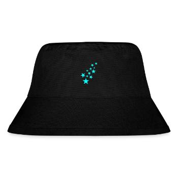 Stern Sternchen Muster Symbol - Stanley/Stella recycelter Bucket Hat - Schwarz - Vorne