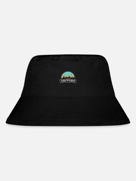 Sapporo Japan Skyline Japanisches Souvenir - Stanley/Stella recycelter Bucket Hat - Schwarz