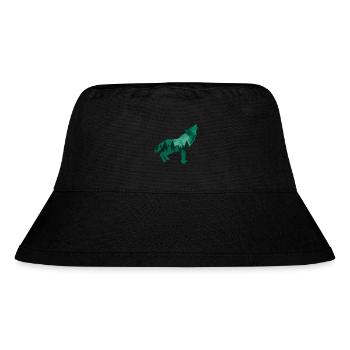 Climate Change Environmental Protection Wolf - Stanley/Stella Recycled Bucket Hat - black - Front