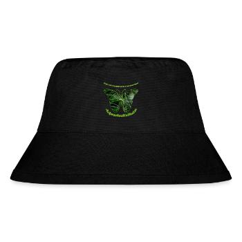 ackerschachtelhalm schmetterling - Stanley/Stella recycelter Bucket Hat - Schwarz - Vorne