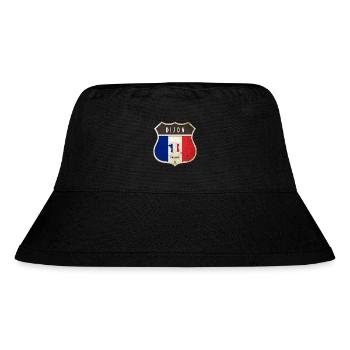 Dijon Frankreich Wappen Flaggen Design - Stanley/Stella recycelter Bucket Hat - Schwarz - Vorne