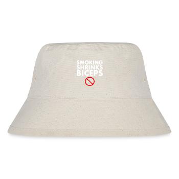 Smoking shrinks the biceps - Bob recyclé Stanley/Stella - blanc naturel - Devant