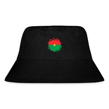Burkina Faso flags blob - Stanley/Stella Recycled Bucket Hat - black - Front
