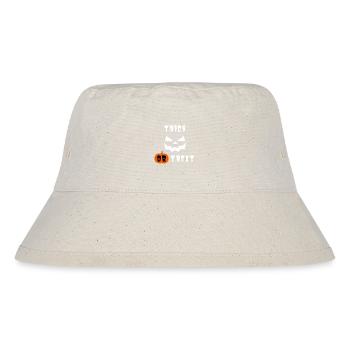 Halloween Trick oder Treat - Stanley/Stella recycelter Bucket Hat - Naturweiß - Vorne