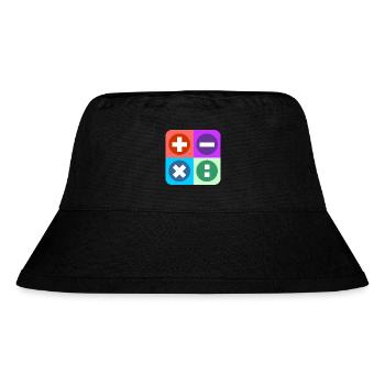 Logo mit vier Emblemen Farbe berechnen - Stanley/Stella recycelter Bucket Hat - Schwarz - Vorne