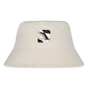 Marble Black White Gold Mosaic Geometric - Stanley/Stella Recycled Bucket Hat - natural - Front