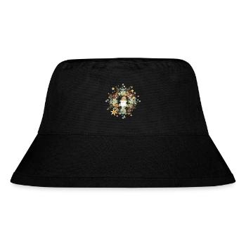 cute elf in the context of Christmas - Stanley/Stella Recycled Bucket Hat - black - Front