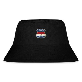 Groningen Niederlande Wappen Design - Stanley/Stella recycelter Bucket Hat - Schwarz - Vorne