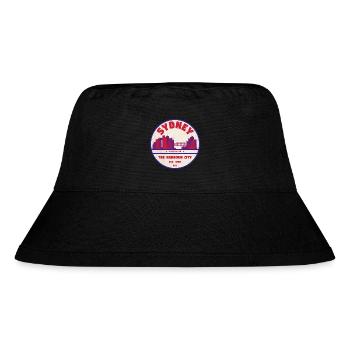 Sydney Skyline Badge - Stanley/Stella Recycled Bucket Hat - black - Front