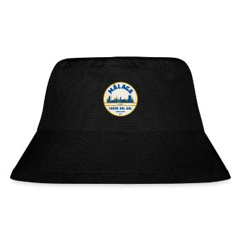 Malaga Skyline Küsten Flair - Stanley/Stella recycelter Bucket Hat - Schwarz - Vorne