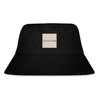 Safe the World - Stanley/Stella recycelter Bucket Hat - Schwarz - Vorne