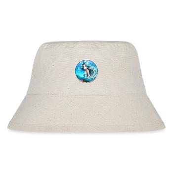 Meerjungsfrau Wasserweib Nixe - Stanley/Stella recycelter Bucket Hat - Naturweiß - Vorne