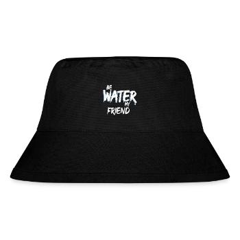 Be Water my Friend Lee Wasser - Stanley/Stella recycelter Bucket Hat - Schwarz - Vorne