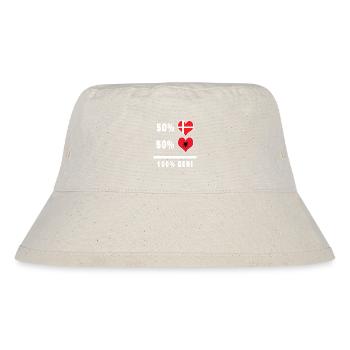 Albanie et Danemark 100% drapeau de génie - Bob recyclé Stanley/Stella - blanc naturel - Devant