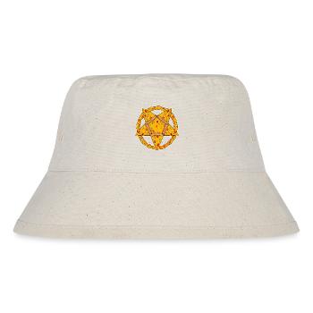 Pentagramm Pizza lustig - Stanley/Stella recycelter Bucket Hat - Naturweiß - Vorne