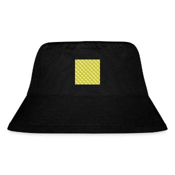 kariertes outfit frauen, diagonales stoffmuster - Stanley/Stella recycelter Bucket Hat - Schwarz - Vorne