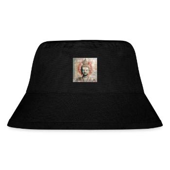 BUDDHA-ZEN-MEDITATION - Stanley/Stella recycelter Bucket Hat - Schwarz - Vorne