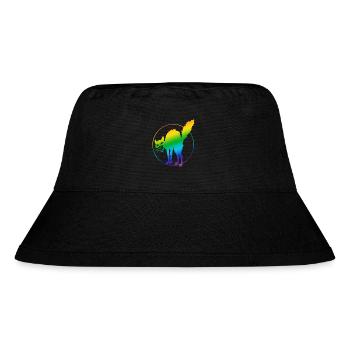 Anarchy Cat LGBT - Stanley/Stella Recycled Bucket Hat - black - Front