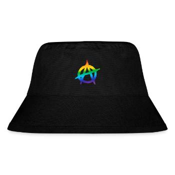 Anarchie Ein Logo LGBT - Stanley/Stella recycelter Bucket Hat - Schwarz - Vorne