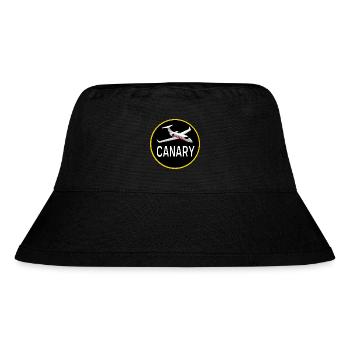 Flugzeug-Späher Kanarienvogel-Flugzeug - Stanley/Stella recycelter Bucket Hat - Schwarz - Vorne