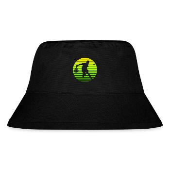 Padel Retro Sonne - Stanley/Stella recycelter Bucket Hat - Schwarz - Vorne