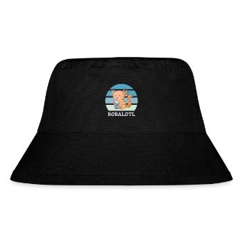Boba Bubble Tea Axolotl Bobalotl - Stanley/Stella Recycled Bucket Hat - black - Front