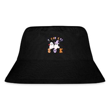 Halloween Too Cute To Spook Geist - Stanley/Stella recycelter Bucket Hat - Schwarz - Vorne