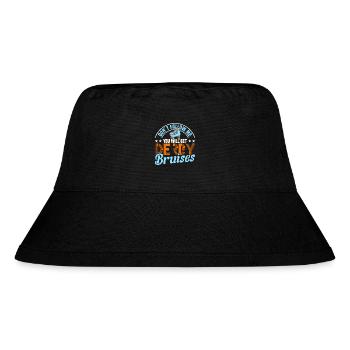 Rollschuh Design - Stanley/Stella recycelter Bucket Hat - Schwarz - Vorne