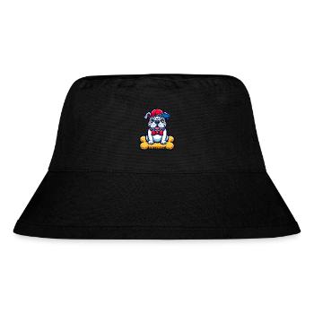 BULLDOGGE BULLDOG BULLY BULLIES FRENCHIE MOPS HUND - Stanley/Stella recycelter Bucket Hat - Schwarz - Vorne