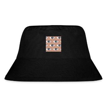 Eyes lined up - Stanley/Stella Recycled Bucket Hat - black - Front