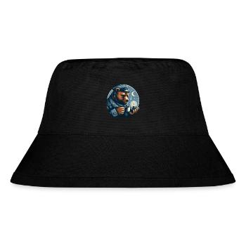 BEAR TEALIGHT MOONLIGHT MARITIME COFFEE TEA NORTH - Stanley/Stella Recycled Bucket Hat - black - Front