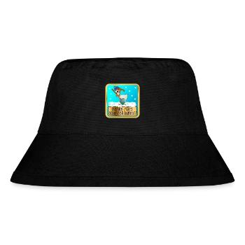 DANKESCHÖN WINTERDIENST - SCHNEERÄUMEN HUHN - Stanley/Stella recycelter Bucket Hat - Schwarz - Vorne