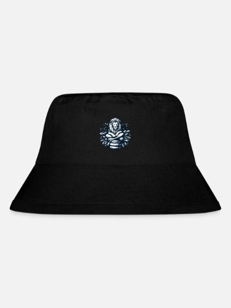 LÖWE FELSEN RUHE MEDITATION KRAFT FOKUS SAVANNE - Stanley/Stella recycelter Bucket Hat - Schwarz