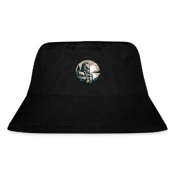 LION, ROCK, CALM, MEDITATION, FORCE, FOCUS, SAVANNAH - Stanley/Stella Recycled Bucket Hat - black - Front