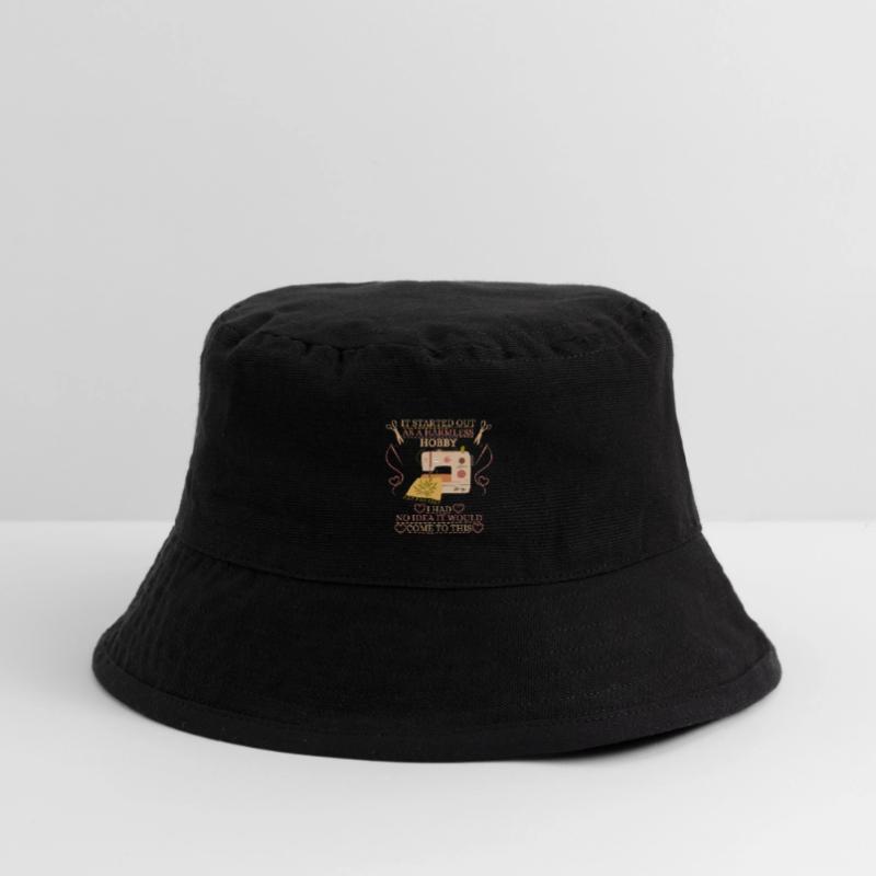 It Started Out As A Harmless Hobby Quilting Stanley/Stella Recycled Bucket Hat