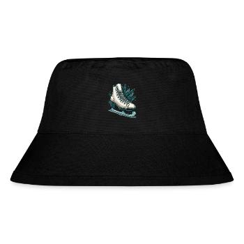 SCHLITTSCHUH EISLAUFEN WINTER SCHNEE SCHUHE SPORT - Stanley/Stella recycelter Bucket Hat - Schwarz - Vorne