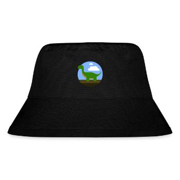 Dino - Stanley/Stella recycelter Bucket Hat - Schwarz - Vorne
