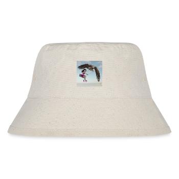 Schwingen am Himmel. - Stanley/Stella recycelter Bucket Hat - Naturweiß - Vorne